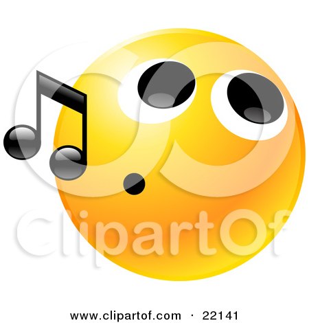 22141-Clipart-Illustration-Of-A-Yellow-Emoticon-Face-With-A-Tight-Mouth-Whistling-Tunes.jpg